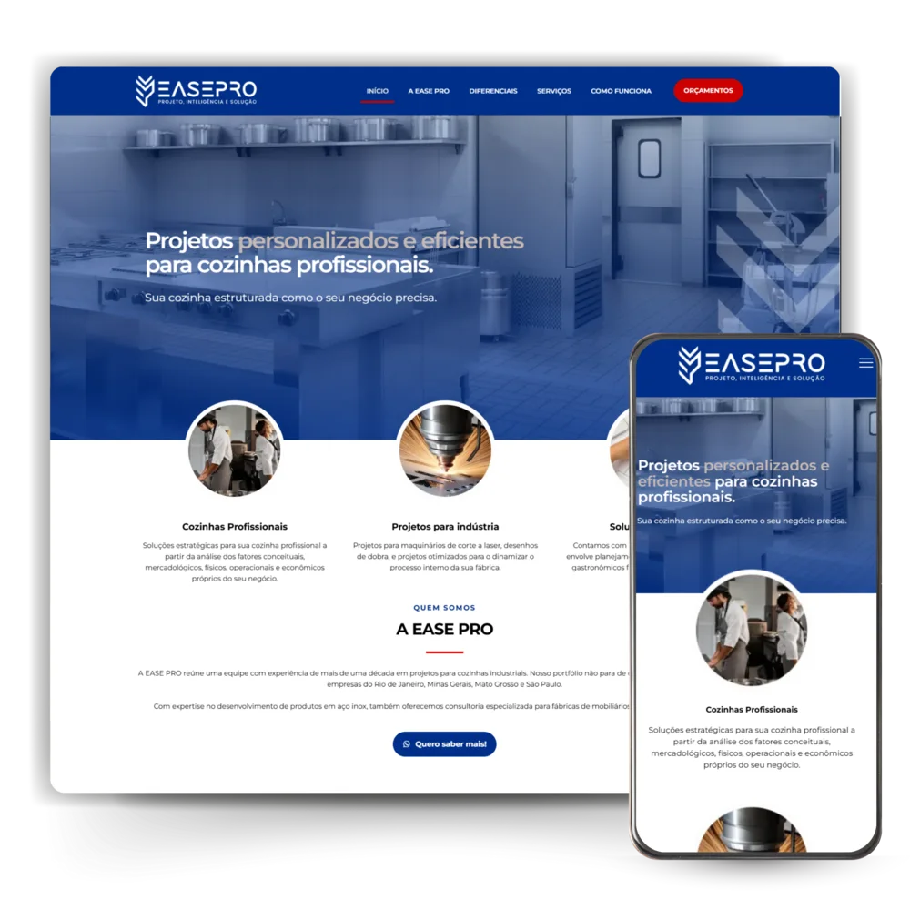 Site institucional desenvolvido pela BM