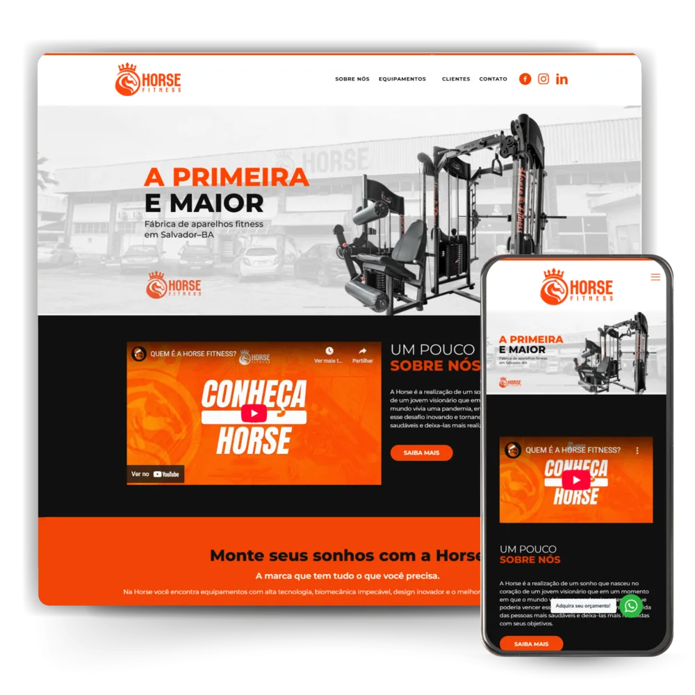 Site institucional desenvolvido pela BM
