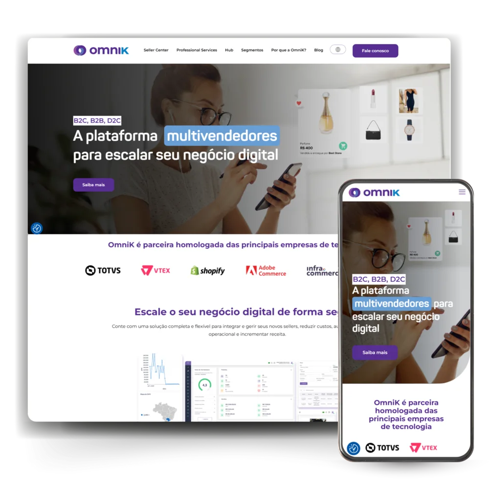 Site institucional desenvolvido pela BM