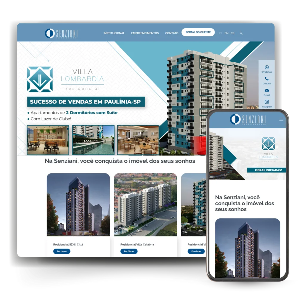 Site institucional desenvolvido pela BM