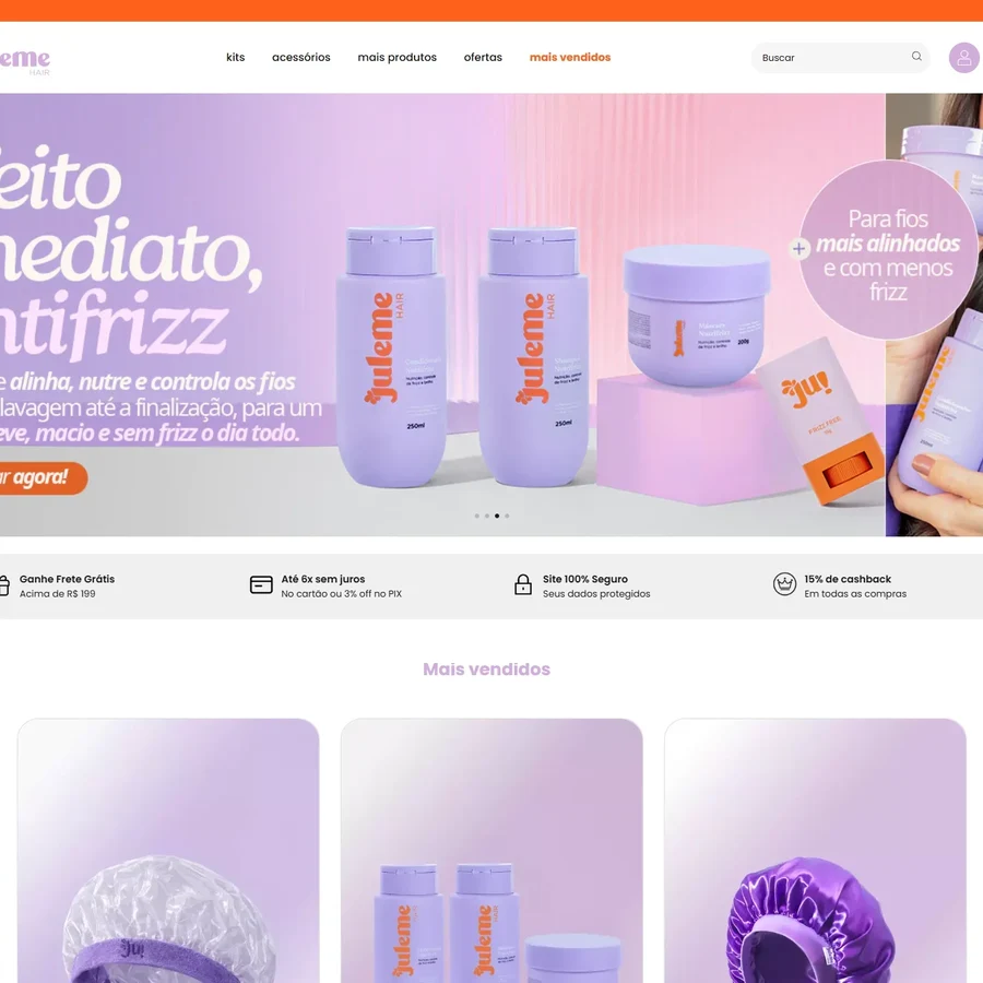 Loja virtual desenvolvida pela BM Web Marketing
